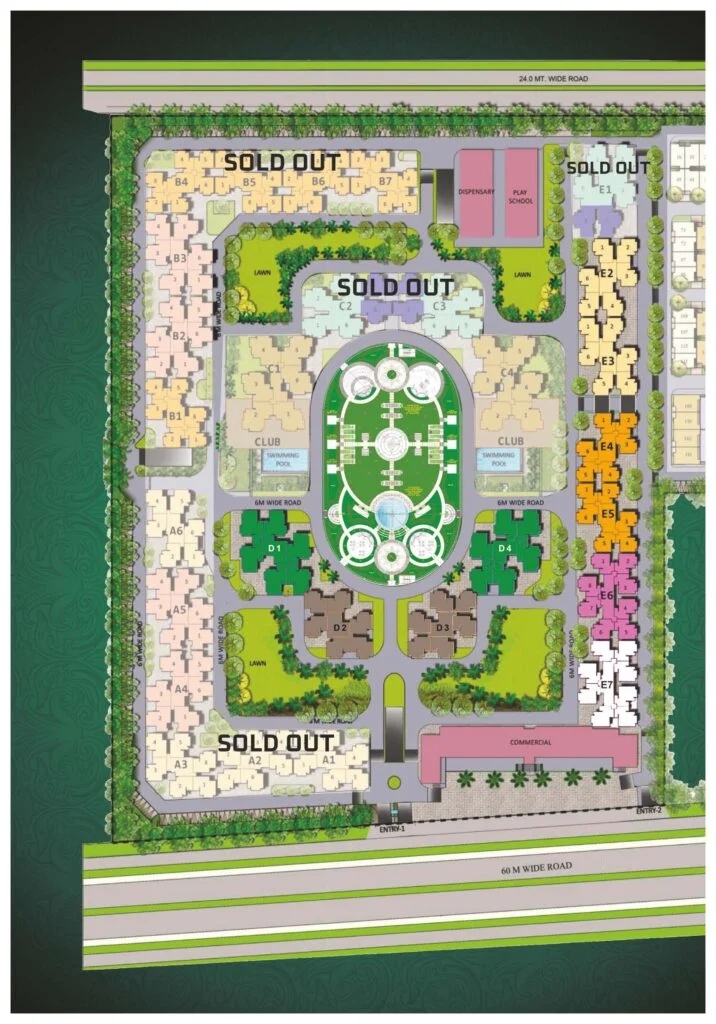 Panchsheel Greens 2 26-Acre Master Site Layout